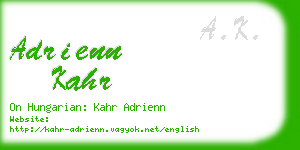 adrienn kahr business card